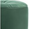 Safavieh Home Hawkem Light Grey Velvet Cylinder Ottoman(Emerald)