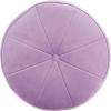 Safavieh Home Hawkem Light Grey Velvet Cylinder Ottoman(Lilac)