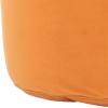 Safavieh Home Hawkem Light Grey Velvet Cylinder Ottoman(Orange)