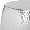 Safavieh Home Odin Silver Hammered Stool(Silver)