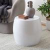 Safavieh Home Odin Silver Hammered Stool(White)