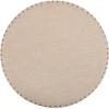 Safavieh Mercer Collection Faith Beige Nailhead Round Ottoman(Beige)