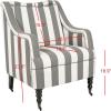 Safavieh Mercer Collection Homer Arm Chair, Grey/Blue