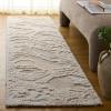 SAFAVIEH Area Rug 8×10 – Casablanca Collection – Large – Ivory & Sage, Handmade Wool, High-Low Shaggy Pile, Ideal for Living Room, Bedroom, Dining Space (CSB441A)(Ivory/Sage)