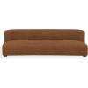 SAFAVIEH Couture – Kellibriana Chenille Sofa – Tan Chenille & Walnut Wood Legs – Fully Assembled – Ideal for Living Room, Family Room, 90.5″ W x 39.3″ D x 28.7″ H (SFV7521A)(Brown/Walnut)