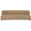 SAFAVIEH Couture – Kellibriana Chenille Sofa – Tan Chenille & Walnut Wood Legs – Fully Assembled – Ideal for Living Room, Family Room, 90.5″ W x 39.3″ D x 28.7″ H (SFV7521A)(Tan/Walnut)