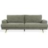 SAFAVIEH Couture – Nikolai Sofa – Mid-Century Modern Style – Taupe Chenille Upholstery – Ideal for Living Room, Family Room, 89.4″ W x 37″ D x 34.6″ H (SFV6122A)(Green)