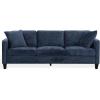 SAFAVIEH Couture – Taylyn Sofa – Navy Chenille Upholstery – Ideal for Living Room, Family Room, 86.6″ W x 35″ D x 33″ H (SFV6118A)(Navy)