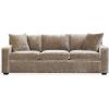 SAFAVIEH Couture – Vasquez 3-Seat Sofa – Dark Green Chenille Upholstery – Ideal for Living Room, Family Room, 92″ W x 37.5″ D x 34.3″ H (SFV6119A)(Brown)