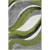 SAFAVIEH Hollywood Collection Area Rug – 5’3″ x 7’6″, Grey & Blue, Mid-Century Modern Design, Non-Shedding & Easy Care, Ideal for High Traffic Areas in Living Room, Bedroom (HLW766F)(Grey/Green)