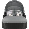 SAFAVIEH Outdoor Collection Baloo Grey Brown/Light Grey Daybed(Black/Grey)