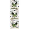 SAFAVIEH Porcello Collection Area Rug – 9′ x 12′, Light Grey & Orange, Modern Abstract Design, Non-Shedding & Easy Care, Ideal for High Traffic Areas in Living Room, Bedroom (PRL6940F)(Ivory/Green)