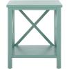 Safavieh American Homes Collection Candence Barley Cross Back End Table(Dusty Green)