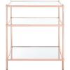 Safavieh Home Collection ACC6203 Accent Table, Rose Gold/Glass(Rose Gold)