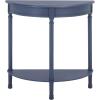 Safavieh Home Collection Tinsley Brown Half Moon Console Table CNS5723C(Blue)