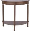 Safavieh Home Collection Tinsley Brown Half Moon Console Table CNS5723C(Brown)