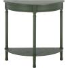 Safavieh Home Collection Tinsley Brown Half Moon Console Table CNS5723C(Dusty Green)