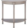 Safavieh Home Collection Tinsley Brown Half Moon Console Table CNS5723C(Greige)