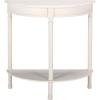 Safavieh Home Collection Tinsley Brown Half Moon Console Table CNS5723C(Ivory)
