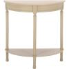 Safavieh Home Collection Tinsley Brown Half Moon Console Table CNS5723C(Sand)