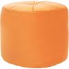 Safavieh Home Hawkem Light Grey Velvet Cylinder Ottoman(Orange)