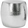Safavieh Home Odin Silver Hammered Stool(Silver)