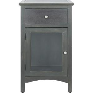SAFAVIEH American Homes Collection Ziva French Grey End Table(Ash Grey)