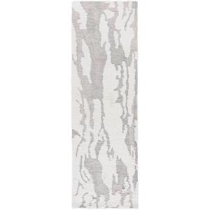 SAFAVIEH Area Rug 5×8 – Casablanca Collection – Grey & Ivory, Handmade Wool, High-Low Shaggy Pile, Ideal for Living Room, Bedroom, Dining Space (CSB442F)(Grey/Ivory)