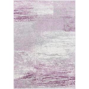 SAFAVIEH Area Rug 8×10 – Adirondack Collection – Large – Silver & Black, Modern Abstract Design, Non-Shedding & Easy Cleaning, Ideal for Living Room, Bedroom, Office, Dining Space (ADR112A)(Grey/Purple)