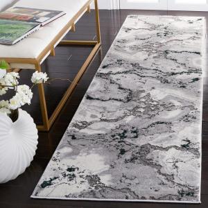 SAFAVIEH Area Rug 8×10 – Craft Collection – Large – Grey & Gold, Modern Abstract Design, Non-Shedding & Easy Cleaning, Ideal for Living Room, Bedroom, Office, Dining Space (CFT860F)(Grey/Green)
