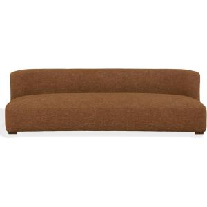 SAFAVIEH Couture – Kellibriana Chenille Sofa – Tan Chenille & Walnut Wood Legs – Fully Assembled – Ideal for Living Room, Family Room, 90.5″ W x 39.3″ D x 28.7″ H (SFV7521A)(Brown/Walnut)