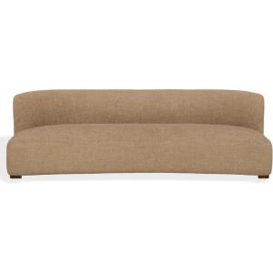 SAFAVIEH Couture – Kellibriana Chenille Sofa – Tan Chenille & Walnut Wood Legs – Fully Assembled – Ideal for Living Room, Family Room, 90.5″ W x 39.3″ D x 28.7″ H (SFV7521A)(Tan/Walnut)
