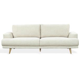 SAFAVIEH Couture – Nikolai Sofa – Mid-Century Modern Style – Taupe Chenille Upholstery – Ideal for Living Room, Family Room, 89.4″ W x 37″ D x 34.6″ H (SFV6122A)(Taupe)