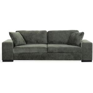 SAFAVIEH Couture – Oakleigh Sofa – Contemporary Style – Dark Green Chenille Upholstery – Ideal for Living Room, Family Room, 98″ W x 35″ D x 33″ H (SFV6121B)(Dark Green)