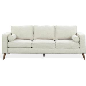 SAFAVIEH Couture – Robertson Sofa – Mid-Century Modern Style – Taupe Chenille Upholstery – Ideal for Living Room, Family Room, 92″ W x 36.8″ D x 34″ H (SFV6120A)(Taupe)