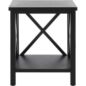 Safavieh American Homes Collection Candence Barley Cross Back End Table(Black)