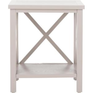 Safavieh American Homes Collection Candence Barley Cross Back End Table(Grey)