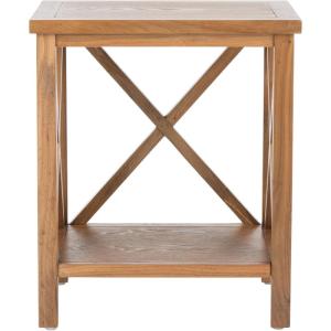 Safavieh American Homes Collection Candence Barley Cross Back End Table(Oak)