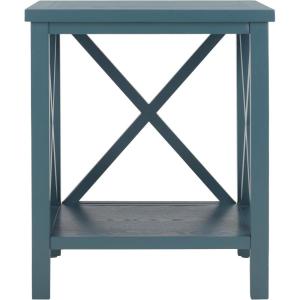 Safavieh American Homes Collection Candence Barley Cross Back End Table(Teal)