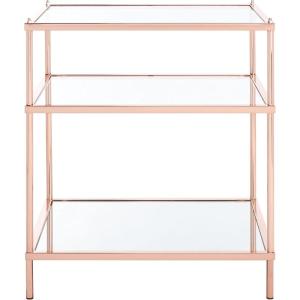 Safavieh Home Collection ACC6203 Accent Table, Rose Gold/Glass(Rose Gold)