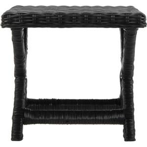 Safavieh Home Collection Manor Wicker Bench(Black)
