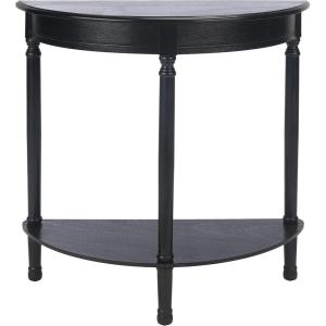 Safavieh Home Collection Tinsley Brown Half Moon Console Table CNS5723C(Black)