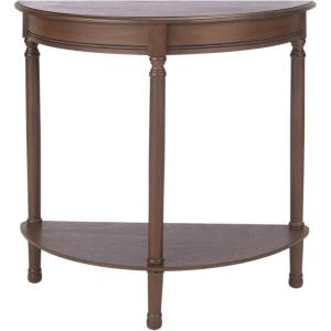 Safavieh Home Collection Tinsley Brown Half Moon Console Table CNS5723C(Brown)