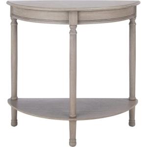 Safavieh Home Collection Tinsley Brown Half Moon Console Table CNS5723C(Greige)