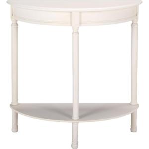 Safavieh Home Collection Tinsley Brown Half Moon Console Table CNS5723C(Ivory)