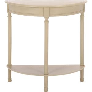 Safavieh Home Collection Tinsley Brown Half Moon Console Table CNS5723C(Sand)