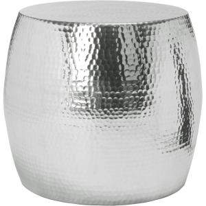 Safavieh Home Odin Silver Hammered Stool(Silver)