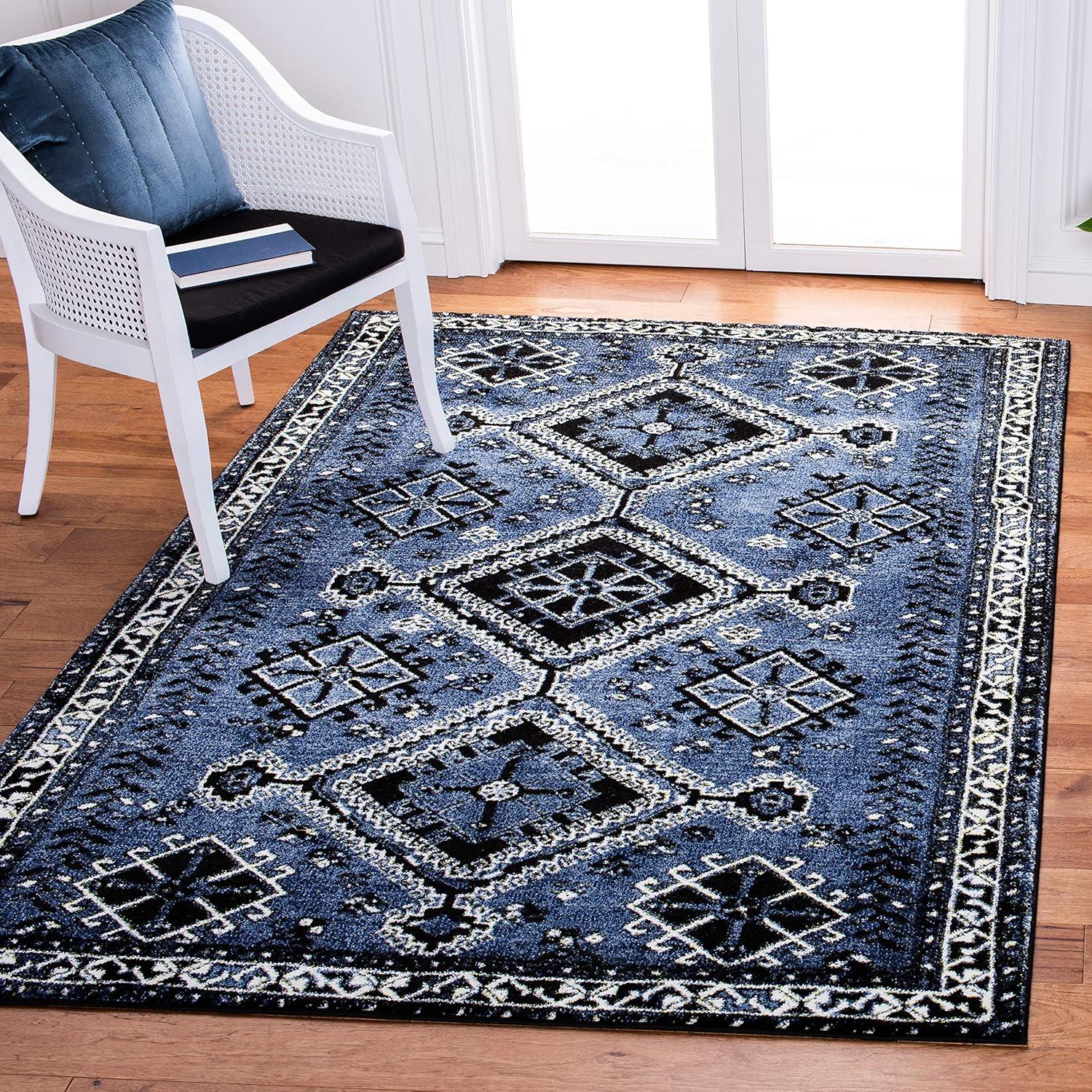 image:imageSAFAVIEH Area Rug 8x10 Vintage Hamadan Collection Large Orange amp Red Oriental Traditional Persian Design NonShedding amp Easy Cleaning Ideal for Living Room Bedroom Dining Space VTH293PBlueBlack