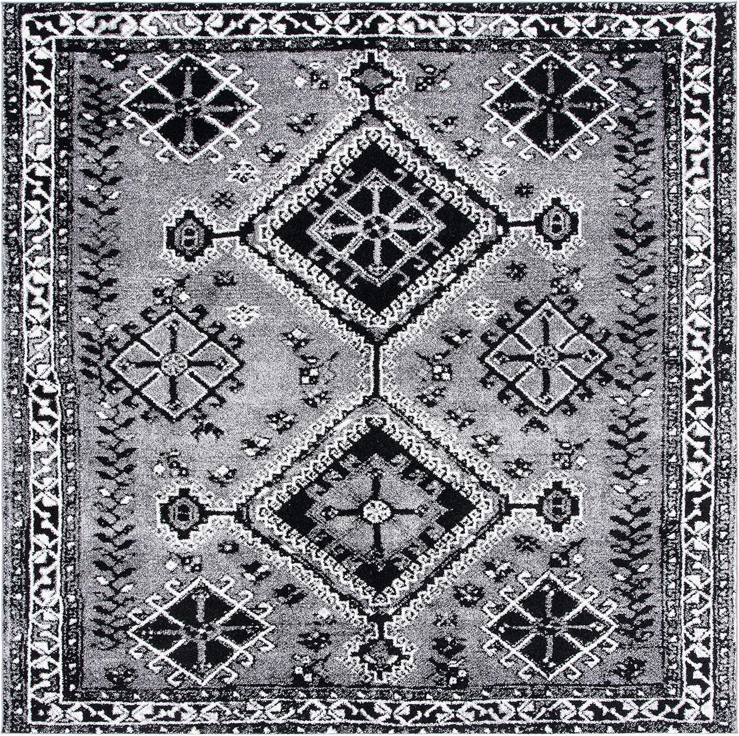 image:imageSAFAVIEH Area Rug 8x10 Vintage Hamadan Collection Large Orange amp Red Oriental Traditional Persian Design NonShedding amp Easy Cleaning Ideal for Living Room Bedroom Dining Space VTH293PGreyBlack