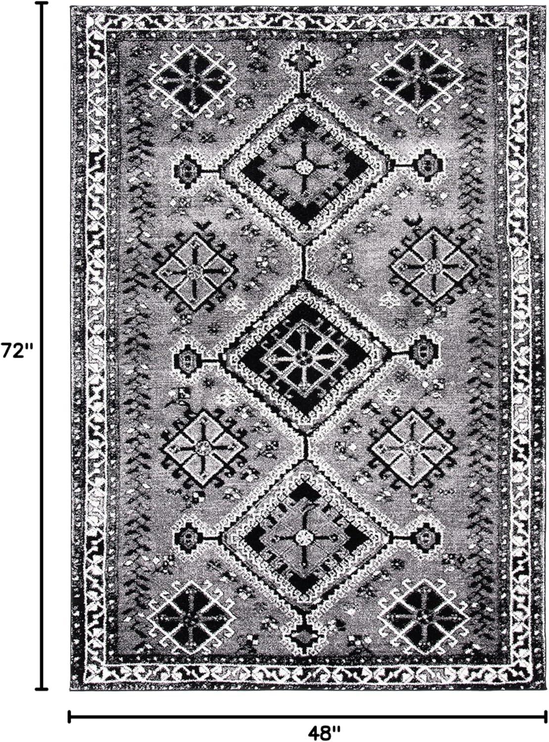 image:imageSAFAVIEH Area Rug 8x10 Vintage Hamadan Collection Large Orange amp Red Oriental Traditional Persian Design NonShedding amp Easy Cleaning Ideal for Living Room Bedroom Dining Space VTH293PGreyBlack